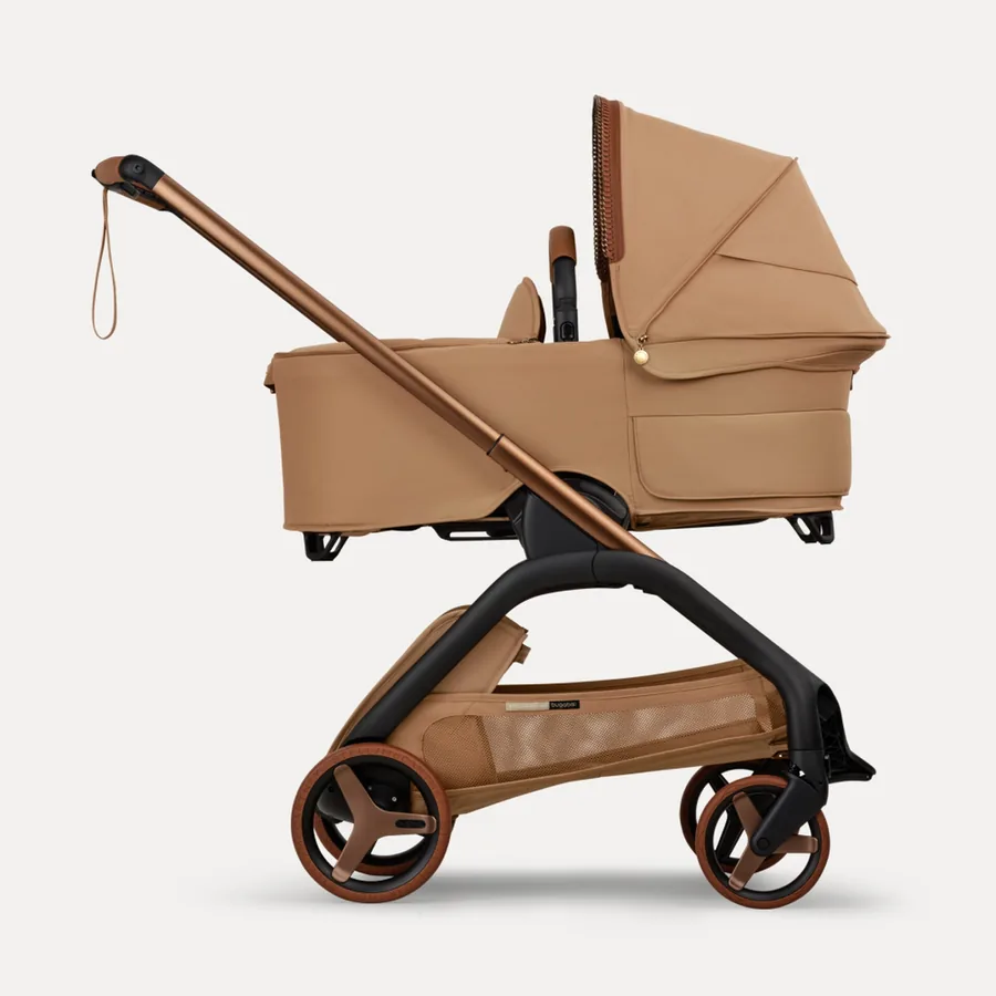 Bugaboo x Stella McCartney Dragonfly Plus mit Babywanne in Tobacco Brown